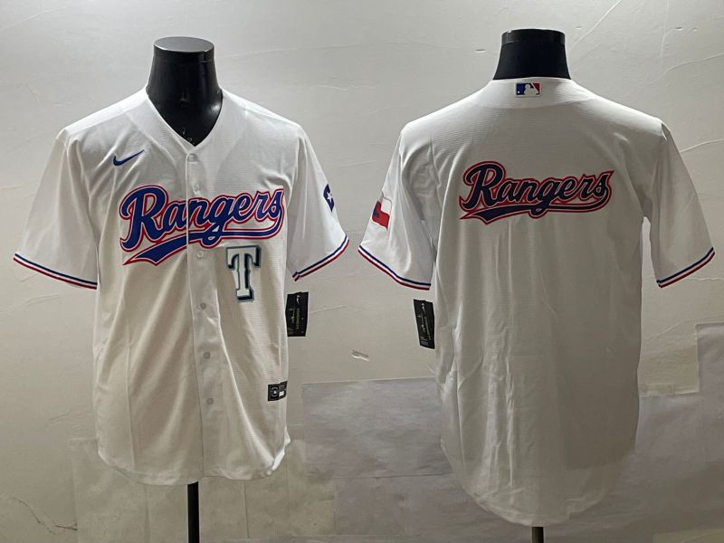 Men Texas Rangers Blank White Game 2025 Nike MLB Jersey style 12